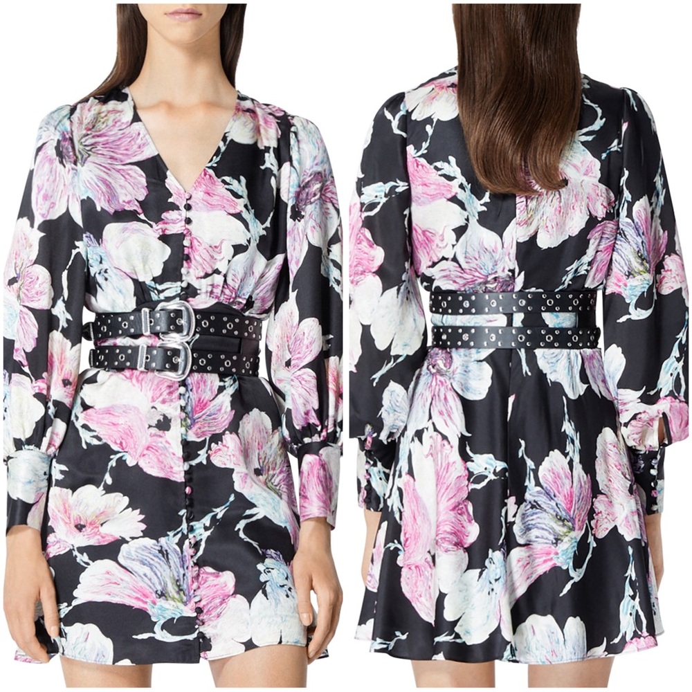 The Kooples floral print mini dress